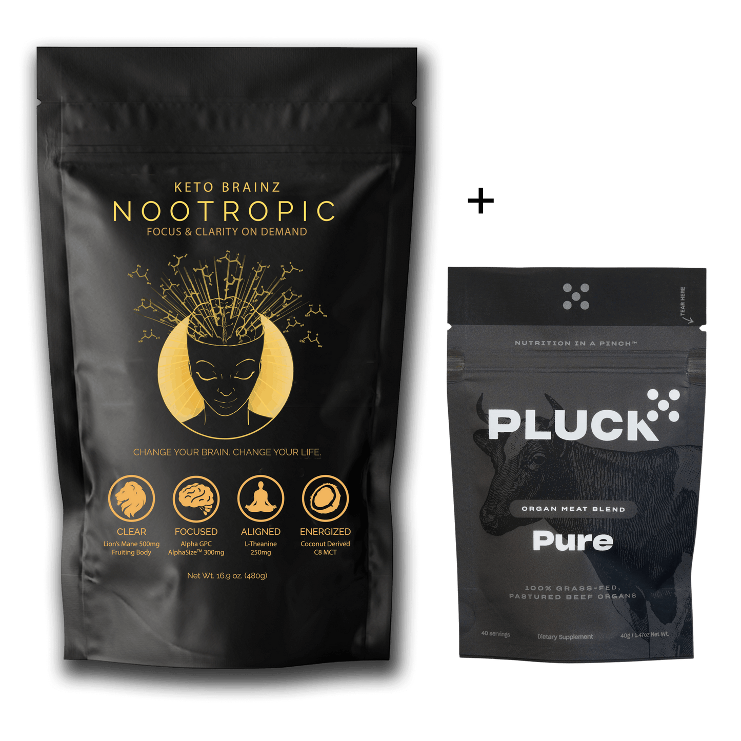 Keto Brainz + PLUCK Pure Organ Meat Blend!