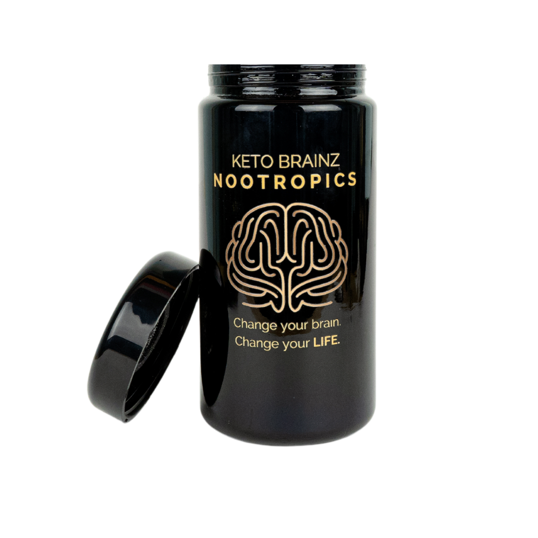 Keto Brainz Miron Glass Countertop Jar