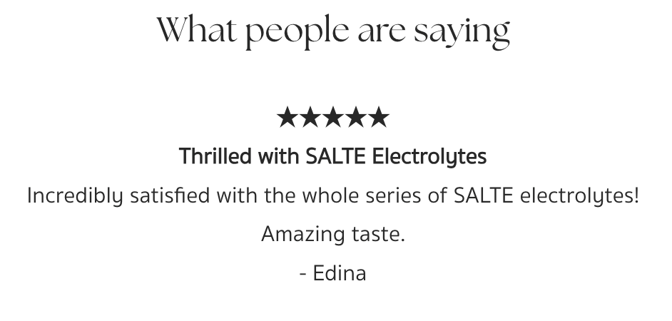 SALTE Norwegian Electrolyte - Unflavored Electrolyte 30 pack