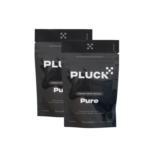 product image of 2-pack of Pluck Pure powdered grass fed organ meat blend