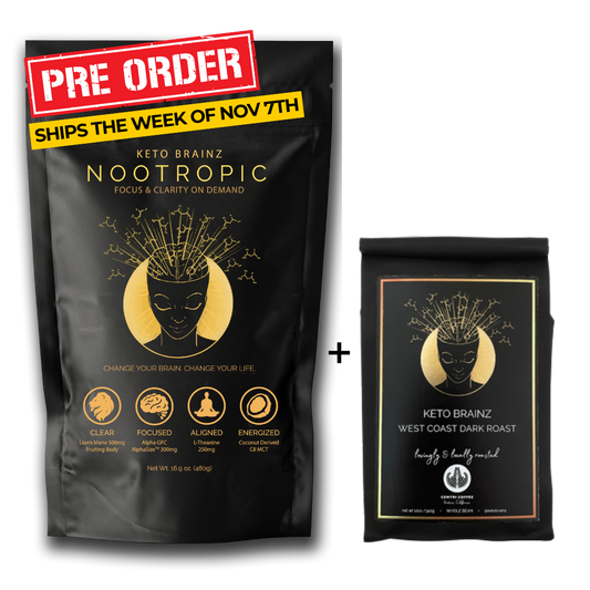 Keto Brainz Creamer + KBZ West Coast Roast Coffee