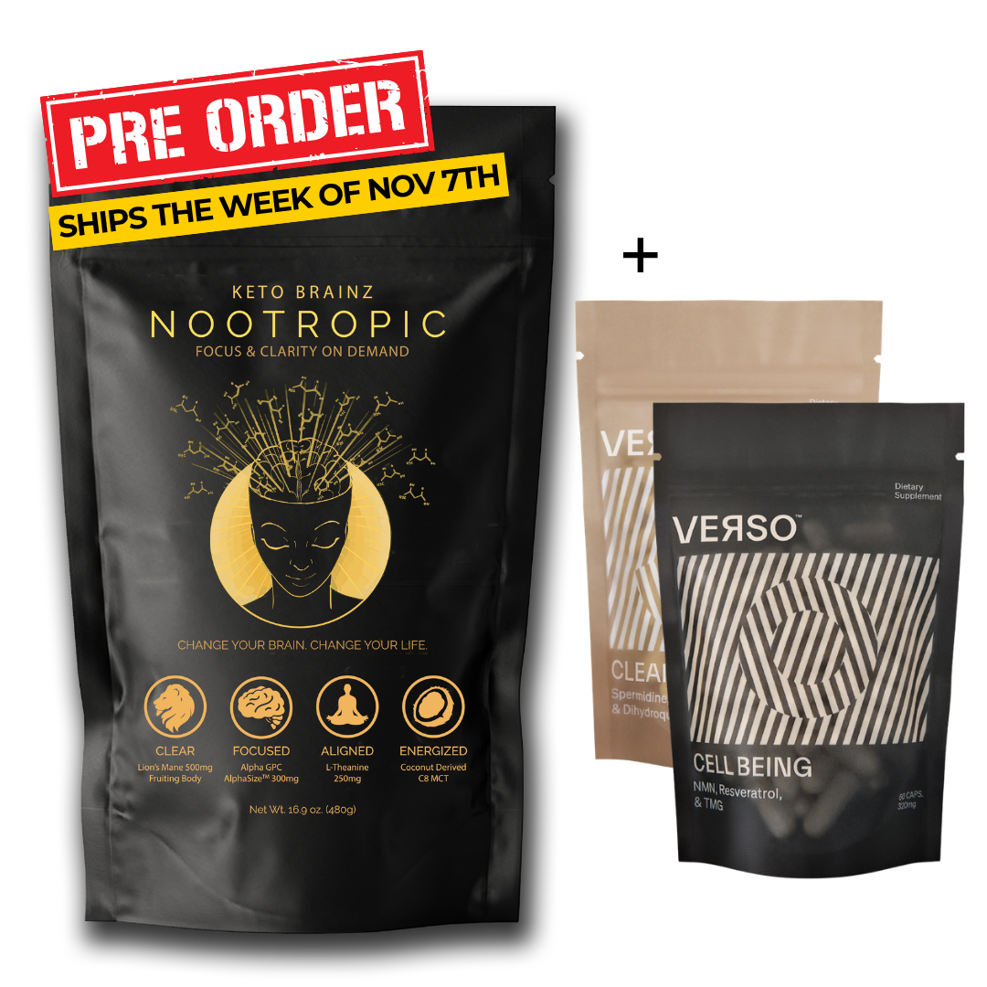 VERSO NAD Booster + VERSO Spermidine + Keto Brainz