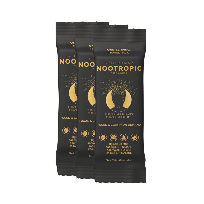 3 Keto Brainz Nootropic Creamer - Travel Packets
