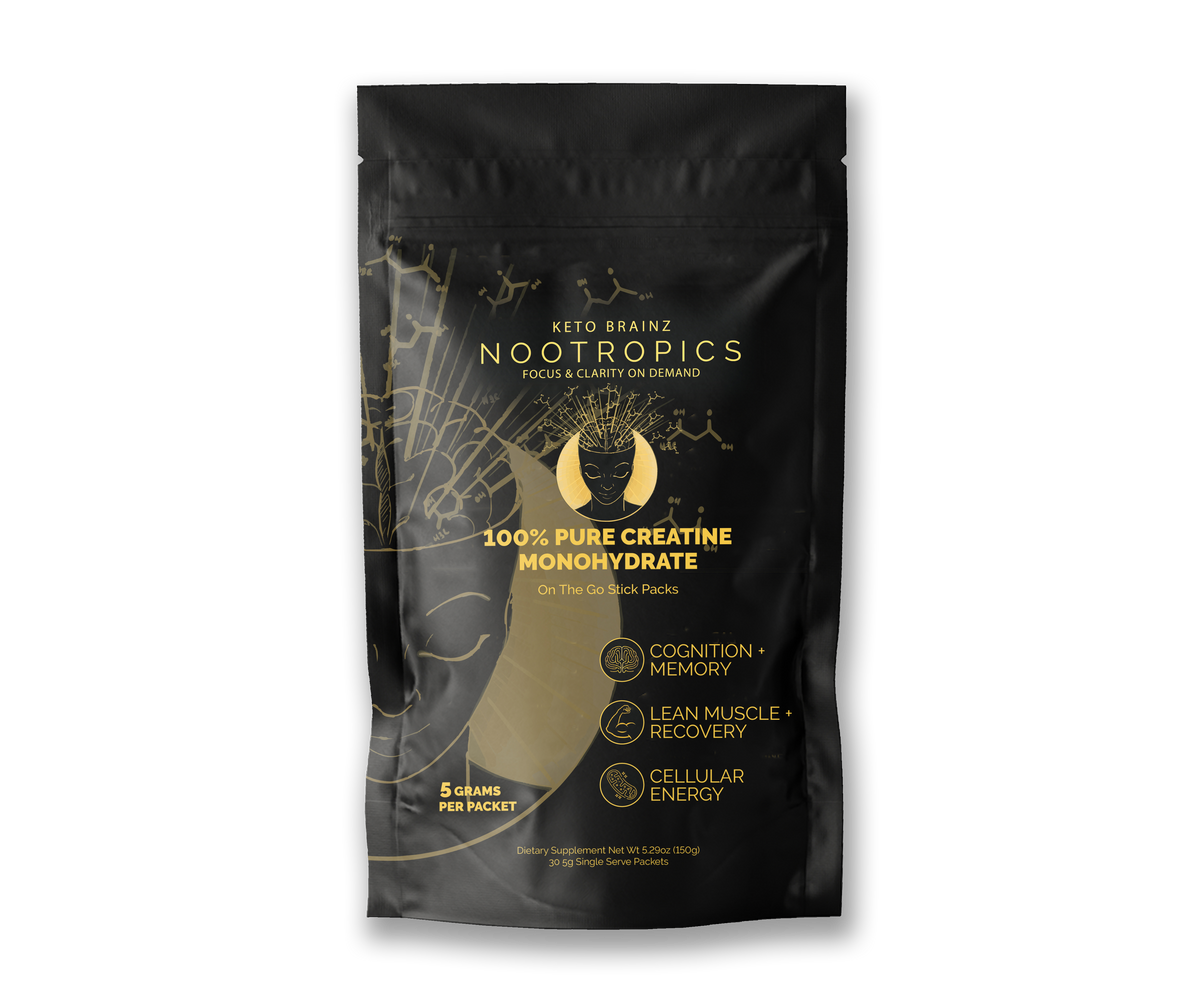 100% Pure Creatine Monohydrate Packets – Keto Brainz Nootropics 100% Pure Creatine Monohydrate Packets – Keto Brainz Nootropics