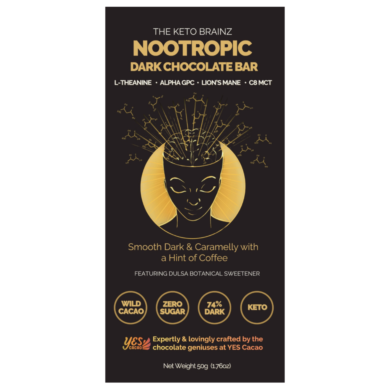 Keto Brainz Nootropic Dark Chocolate Bar - COMING SOON!