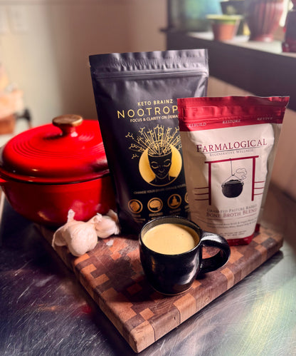 Farmalogical® Bone Broth + Keto Brainz Nootropic Creamer **PRE-ORDER**
