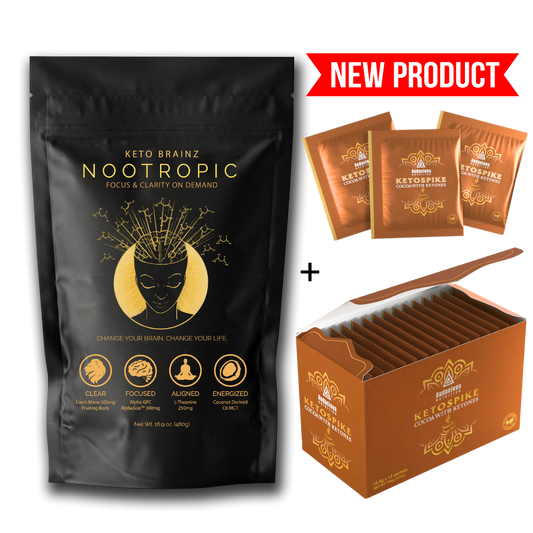 Keto Brainz + KETOSPIKE Cocoa with BHB ketones