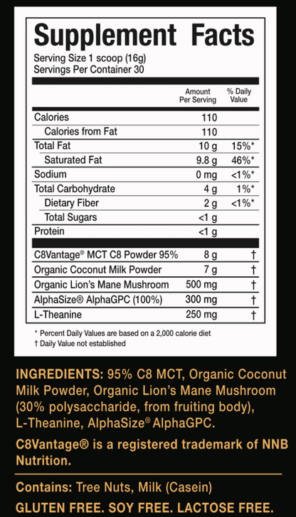 Keto Brainz Nootropic Creamer