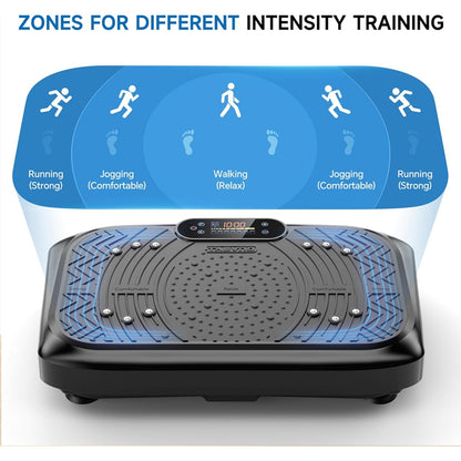 2025 Whole Body Vibration Plate Exercise Machine - Lymphatic Drainage, Weight Loss & Muscle Toning Fitness Platform with Resistance Bands, 450 lbs Capacity