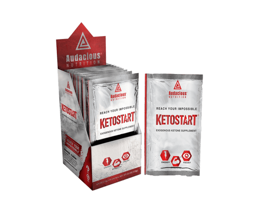product image of caffeine free keto start ketone supplement by audacious nutrition
